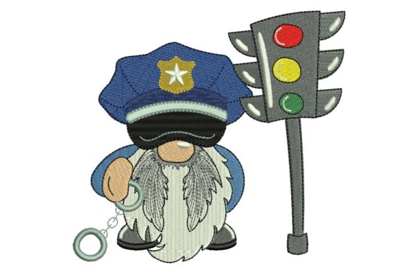 Policeman Gnome: A Craft Fair Embroidery Review
