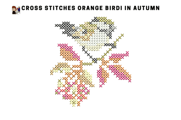 Review: Cross Stitch Orange Bird in Autumn for Sweatshirts