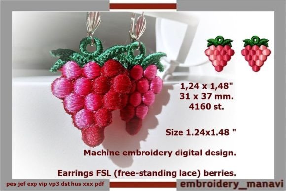 Review: ITH Earrings FSL Berries for Boutique Apparel