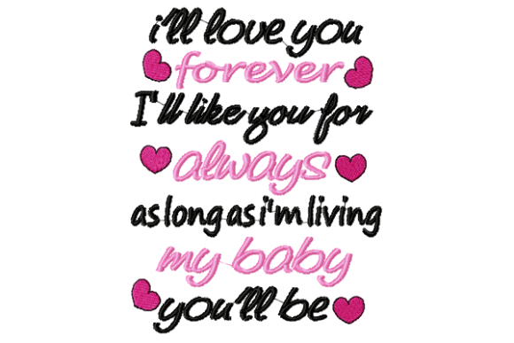 Reviewing I ll Love You Baby for Handmade Projects